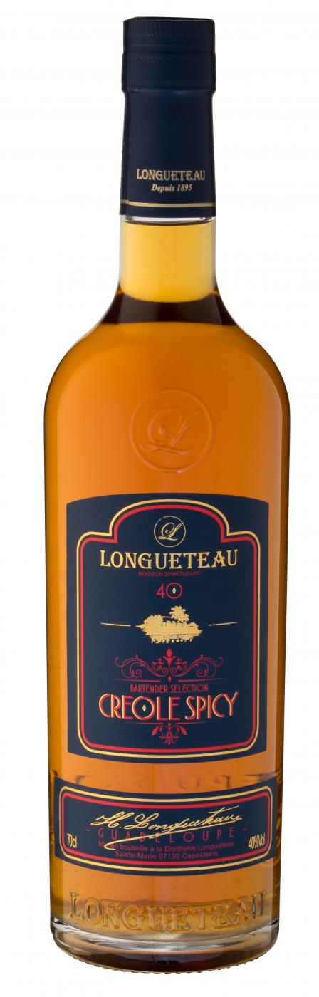 Longueteau, spiritueux, creole spicy, 40%, 70cl